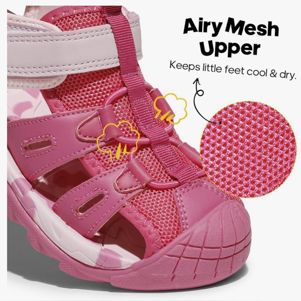 NORTIV  Sandals Summer Boys Girls Kids Sandals Closed-toe Water Hiking Lightweig - Picture 2 of 5
